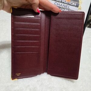 Cartier Deep Red Leather Wallet